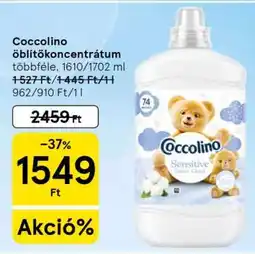 Tesco Coccolino öblítőkoncentrátum ajánlat