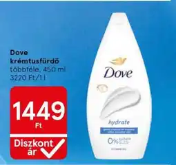 Tesco DOVE Krémtusfürdő ajánlat