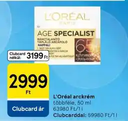 Tesco L'Oréal arckrém ajánlat