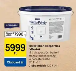 Tesco Tisztafehér diszperziós falfesték ajánlat