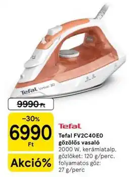 Tesco Tefal FV2C40E0 gőzölős vasaló ajánlat