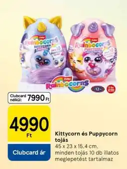 Tesco Kittycorn és Puppycorn tojás ajánlat