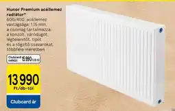 Tesco Hunor Premium acéllemez radiátor ajánlat