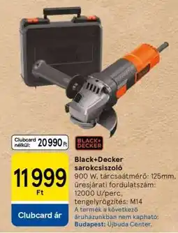 Tesco Black+Decker sarokcsiszoló ajánlat