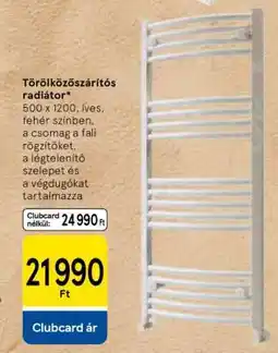 Tesco Törölközőszárítós radiátor ajánlat