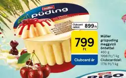 Tesco Müller grízpuding meggyszószos öntettel ajánlat