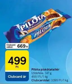 Tesco PILÓTA Piskótatallér ajánlat