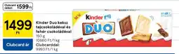 Tesco Kinder Duo keksz tejcsokoládéval és fehér csokoládéval ajánlat
