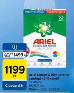 Tesco Ariel Colour & Dirt Catcher színfogó törlőkendő ajánlat