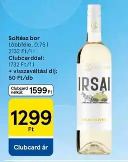 Tesco Soltész bor ajánlat