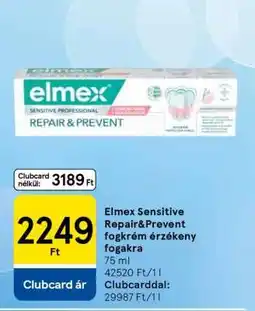 Tesco Elmex Sensitive Repair & Prevent fogkrém érzékeny fogakra ajánlat