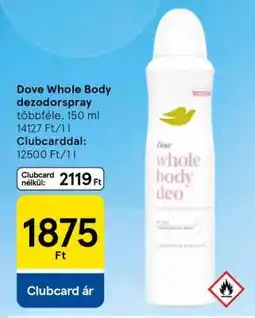 Tesco Dove Whole Body dezodorspray ajánlat