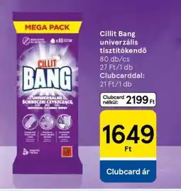 Tesco Cillit Bang univerzális tisztítókendő ajánlat
