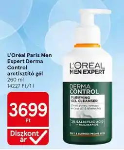 Tesco L'Oréal Paris Men Expert Derma Control arctisztító gél ajánlat