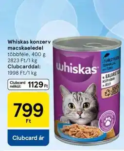 Tesco Whiskas konzerv macskaeledel ajánlat