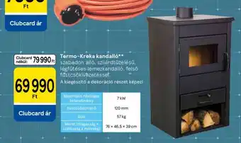 Tesco Termo-Kreka kandalló ajánlat