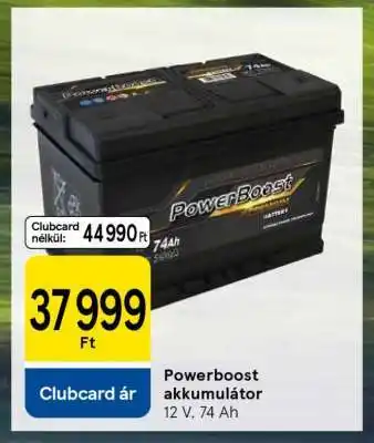 Powerboost akkumulátor