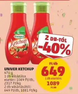 PENNY UNIVER Ketchup ajánlat