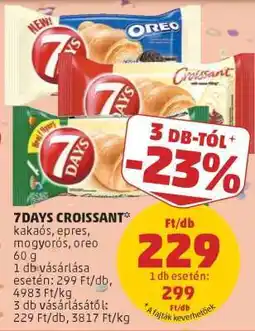 PENNY 7days croissant ajánlat