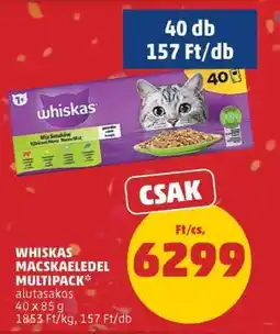 PENNY Whiskas Macskaeledel Multipack ajánlat