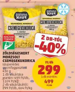 PENNY Zöldségeskert Morzsolt Csemegekukorica ajánlat