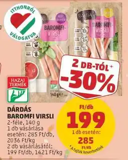 PENNY Dárdás Baromfi Virsli ajánlat