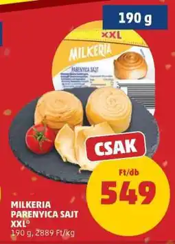 PENNY Milkeria Parenyica Sajt XXL ajánlat