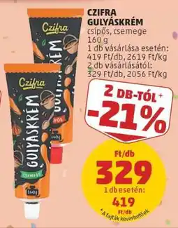 PENNY Czifra Gulyáskrém ajánlat