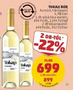 PENNY Tokaji bor ajánlat