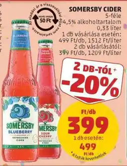 PENNY SOMERSBY Cider ajánlat