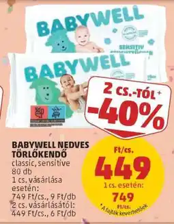 PENNY BABYWELL NEDVES TÖRLŐKENDŐ ajánlat