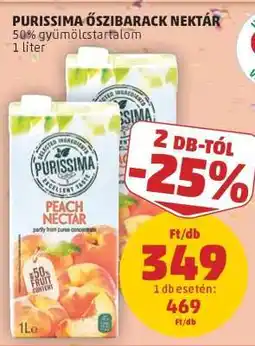 PENNY Purissima Őszibarack Nektár ajánlat
