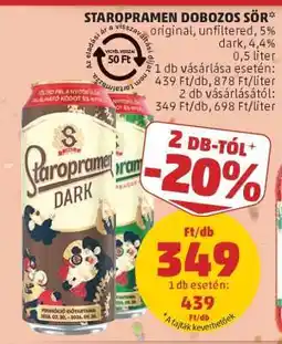 PENNY Staropramen dobozos sör ajánlat