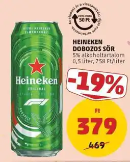 PENNY Heineken Dobozos Sör ajánlat
