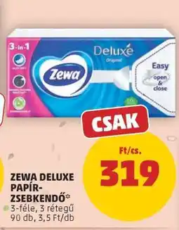 PENNY Zewa Deluxe papír zsebkendő ajánlat