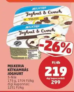 PENNY Milkeria Kétkamrás Joghurt ajánlat
