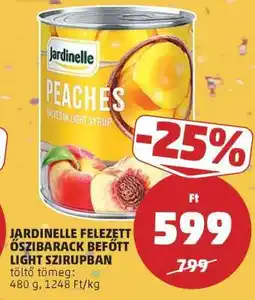 PENNY Jardinelle felezett őszibarack befőtt light szirupban ajánlat