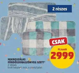 PENNY Mikroszálas Fürdőszobaszőnyeg Szett ajánlat