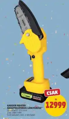 PENNY GARDEN MASTER AKKUMULÁTOROS LÁNCFŰRÉSZ ajánlat