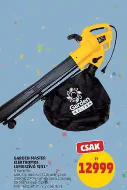PENNY GARDEN MASTER ELEKTROMOS LOMBSZÍVÓ 3IN1 ajánlat