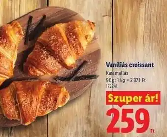 Vaníliás croissant