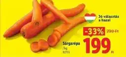 Lidl Sárgarépa ajánlat