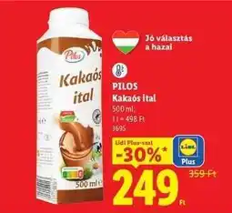 Lidl Pilos Kakaós ital ajánlat