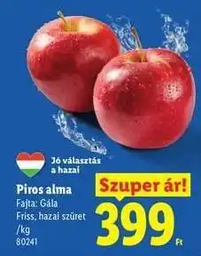 Lidl Piros alma ajánlat