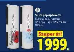 Lidl Sushi pop up tekercs ajánlat
