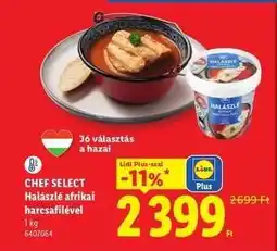 Lidl CHEF SELECT Halászlé afrikai harcsafilével ajánlat