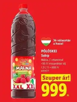 Lidl PÖLÖSKEI ajánlat
