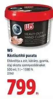 Lidl W5 Kéztisztító paszta ajánlat