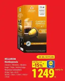 Lidl BELLAROM Kávékapszula ajánlat