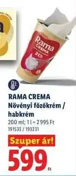 Lidl Rama Crema ajánlat